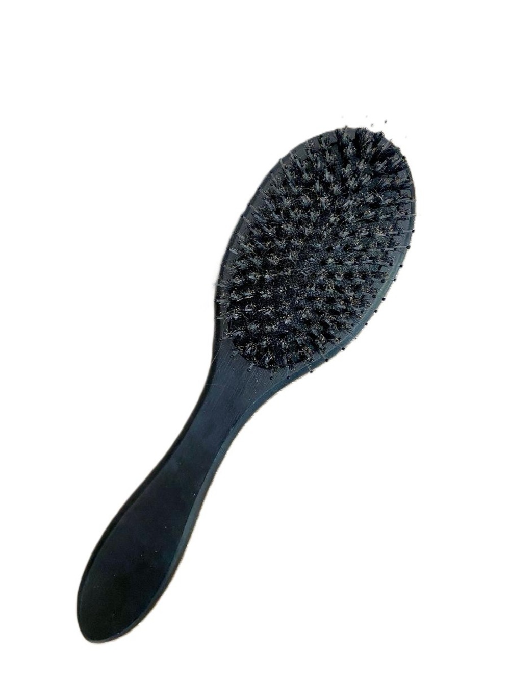 Men's Black Boar Bristle Hair Brush - Smooth Finish